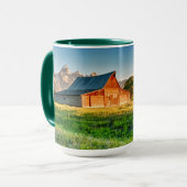 Sunrise bij Moulton Barn Mok (Voorkant links)