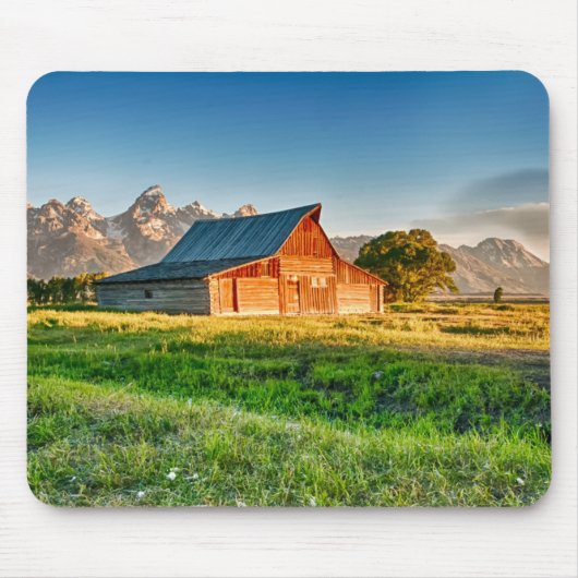 Sunrise bij Moulton Barn Muismat (Voorkant)