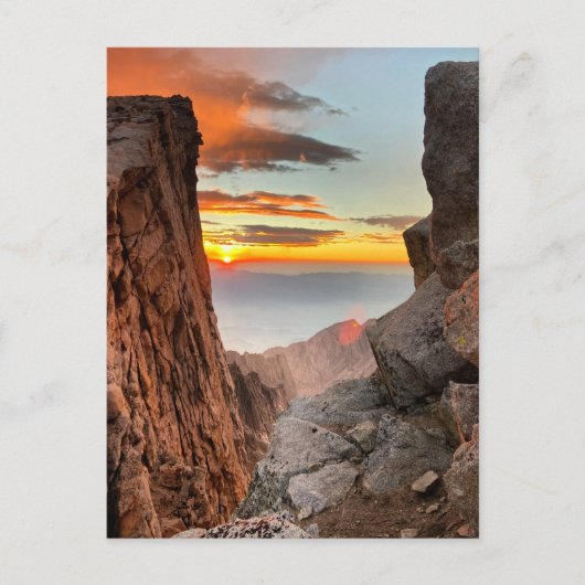 Sunrise bij Mt. Whitney Trail Briefkaart (Voorkant)