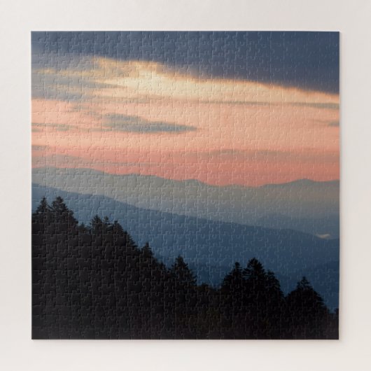 Sunrise bij Newfound Gap - Smoky Mountains - 20x20 Legpuzzel (Verticaal)