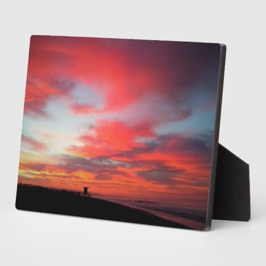 Sunrise bij Newport Beach, CA Fotoplaat (Zijkant)