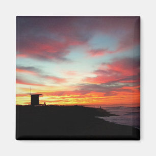 Sunrise bij Newport Beach, CA Magneet