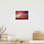 Sunrise bij Newport Beach, CA Poster (Keuken)