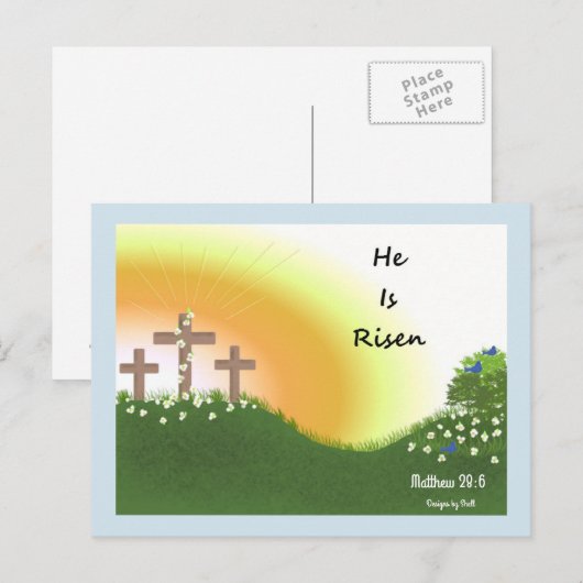Sunrise bij Pasen Feestdagenkaart (Voorkant / Achterkant)