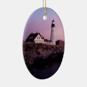 Sunrise bij Portland Head Light Keramisch Ornament (Rechts)