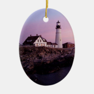 Sunrise bij Portland Head Light Keramisch Ornament