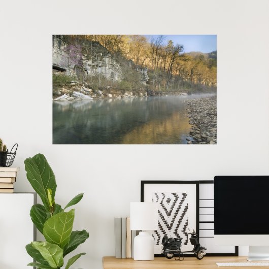 Sunrise bij Roark Bluff, Steel Creek access, Poster (Thuiskantoor)