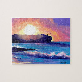 Sunrise bij Shipwreck Beach Kauai Jigzaag Puzzle Legpuzzel