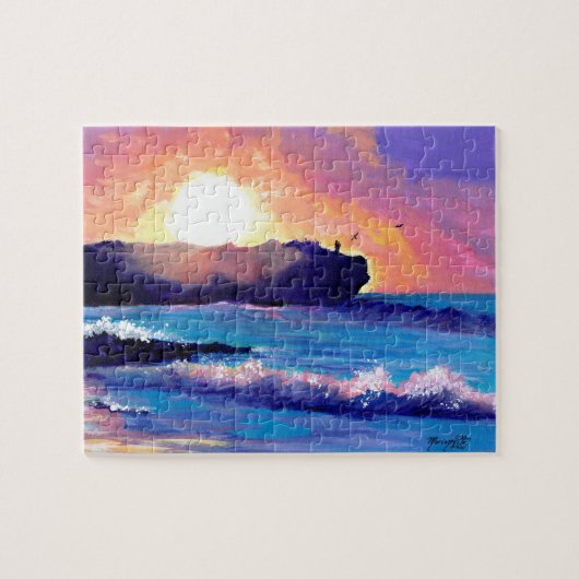 Sunrise bij Shipwreck Beach Kauai Jigzaag Puzzle Legpuzzel (Horizontaal)