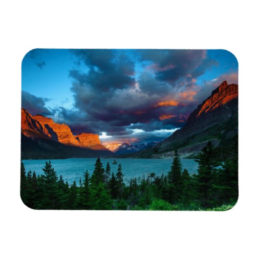 SunRise bij St. Mary Lake Magneet (Horizontaal)