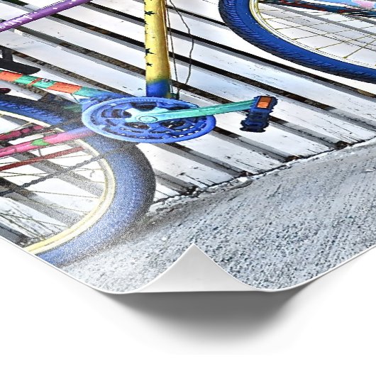 Sunrise Bikes op Fleming Foto Afdruk (Hoek)