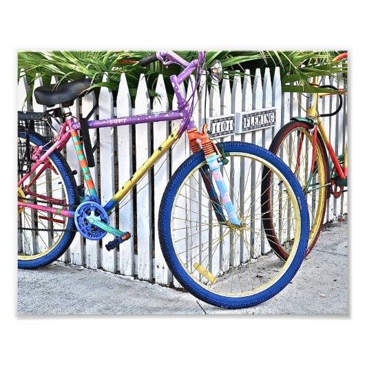 Sunrise Bikes op Fleming Foto Afdruk (Voorkant)