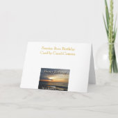 Sunrise Birthday Boss Wenskaart Kaart (Achterkant)