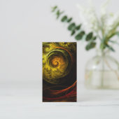 Sunrise Bloemen Rood Abstract Kunst Visitekaartje (Staand voorkant)