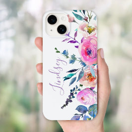 Sunrise Boho Floral Monogram Case-Mate iPhone 14 Hoesje