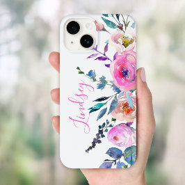 Sunrise Boho Floral Monogram Case-Mate iPhone 14 Hoesje