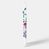 Sunrise Boho Floral Navy Monogram Case-Mate iPhone Case (Achterkant / Links)