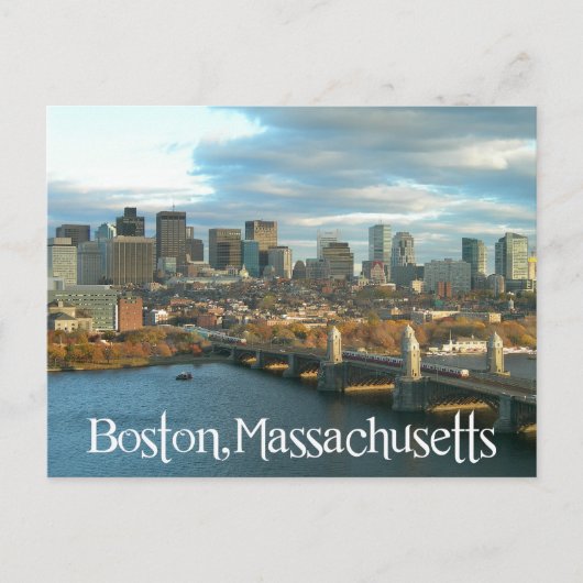 Sunrise Boston Massachusetts Skyline - Verenigde S Briefkaart (Voorkant)