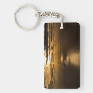 Sunrise boven de Atlantische oceaan Sleutelhanger