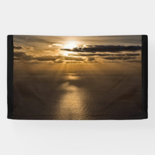 Sunrise boven de Atlantische oceaan Spandoek