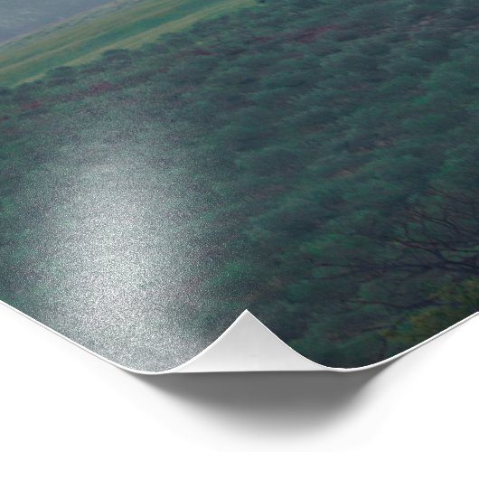 Sunrise boven een verticale foto van het Toscaanse Foto Afdruk (Hoek)