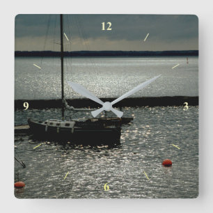 Sunrise boven Helsinki Vierkante Klok