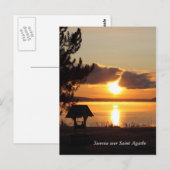 Sunrise boven het Briefkaart van Saint Agathe (Voorkant / Achterkant)