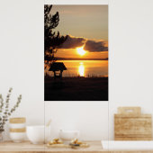 Sunrise boven het Poster van Saint Agathe (Keuken)