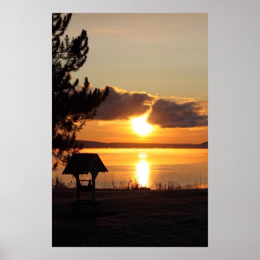 Sunrise boven het Poster van Saint Agathe (Voorkant)