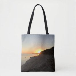 Sunrise boven Long Island Sound Tote Bag