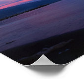 Sunrise boven zee poster (Hoek)