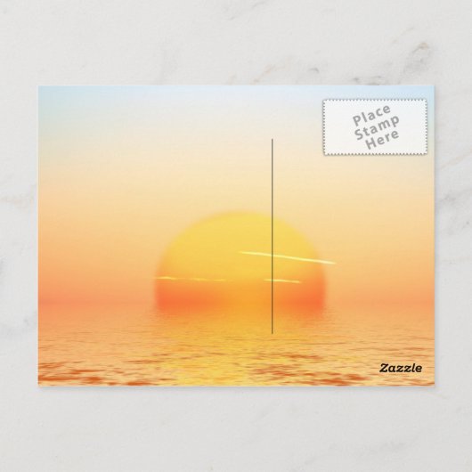 Sunrise Briefkaart (Achterkant)