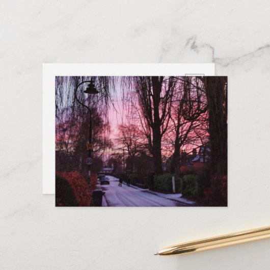 Sunrise Briefkaart (Voorkant / Achterkant in situ)