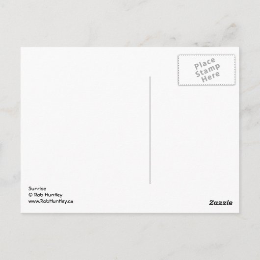 Sunrise Briefkaart (Achterkant)