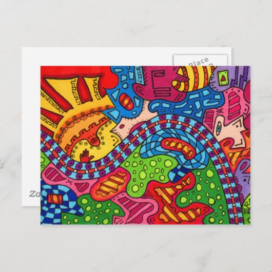 Sunrise Briefkaart (Voorkant / Achterkant)