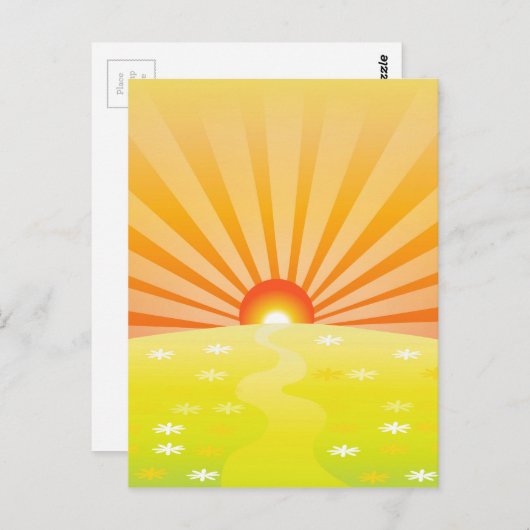 Sunrise Briefkaart (Voorkant / Achterkant)