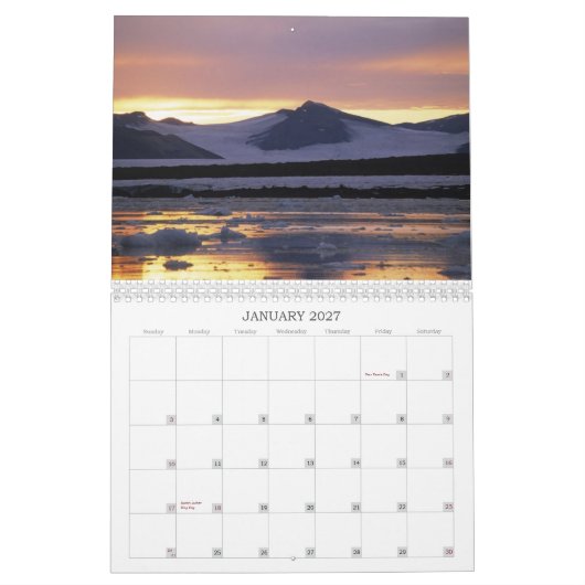 Sunrise Calendar Kalender (Jan 2027)