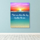 Sunrise Canvas Afdruk (Insitu (Houten vloer))