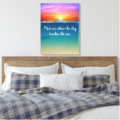 Sunrise Canvas Afdruk (Insitu (Slaapkamer))