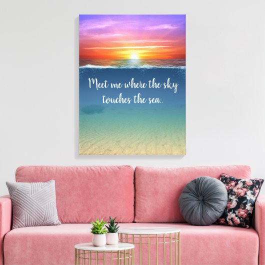 Sunrise Canvas Afdruk (Insitu (Woonkamer))