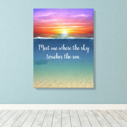 Sunrise Canvas Afdruk (Insitu (Houten vloer))