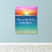 Sunrise Canvas Afdruk (Insitu (Houten vloer))