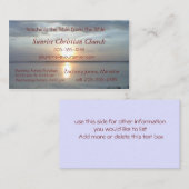 Sunrise Card2- pas aan Visitekaartje (Voorkant / Achterkant)