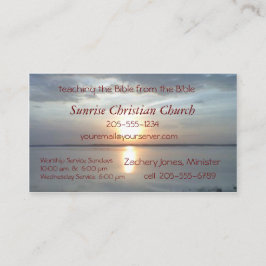 Sunrise Card2- pas aan Visitekaartje