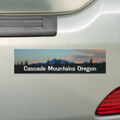 Sunrise Cascade Mountains Oregon Bumpersticker (Op auto)