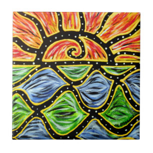 Sunrise Ceramic Tile Tegeltje