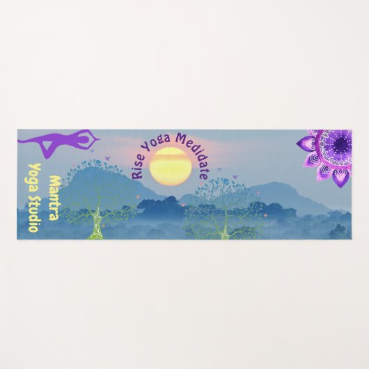 Sunrise Chakra Yoga Pose Yogamat (Voorkant (horizontaal))