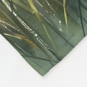 Sunrise Church with Birds in Misty Meadow Fleece Deken (Hoek)