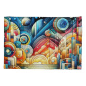 Sunrise City  Kussensloop (Achterkant-Links)