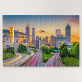Sunrise Cityscape Building Atlanta Georgia Reivel Legpuzzel (Horizontaal)